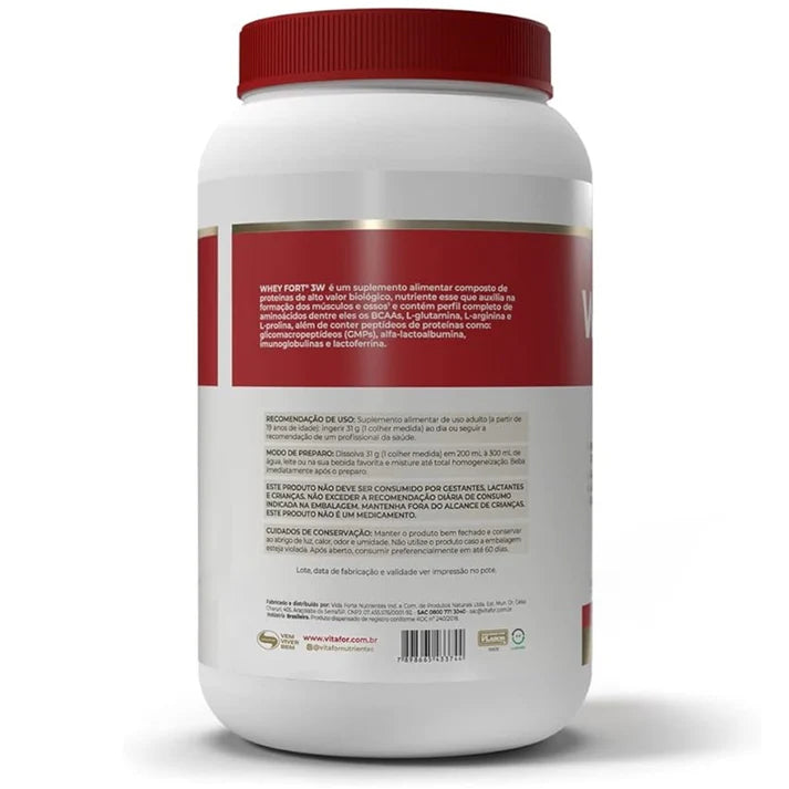 Whey Fort 3W, Chocolate - 900g - Vitafor