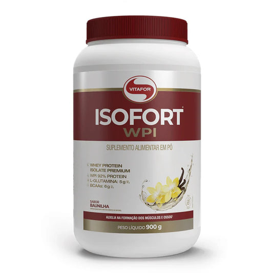 Whey Protein Isolado - Isofort - 900g Baunilha - Vitafor